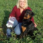 TD
Susan Trout and "Slinger" ~ 
Hart's Mudsling and Slide CDX RN AgNS AgNJS CGN TD Am.CD RA 
(Rottweiler/female/4 yrs old) at NTTA on September 25, 2011.  